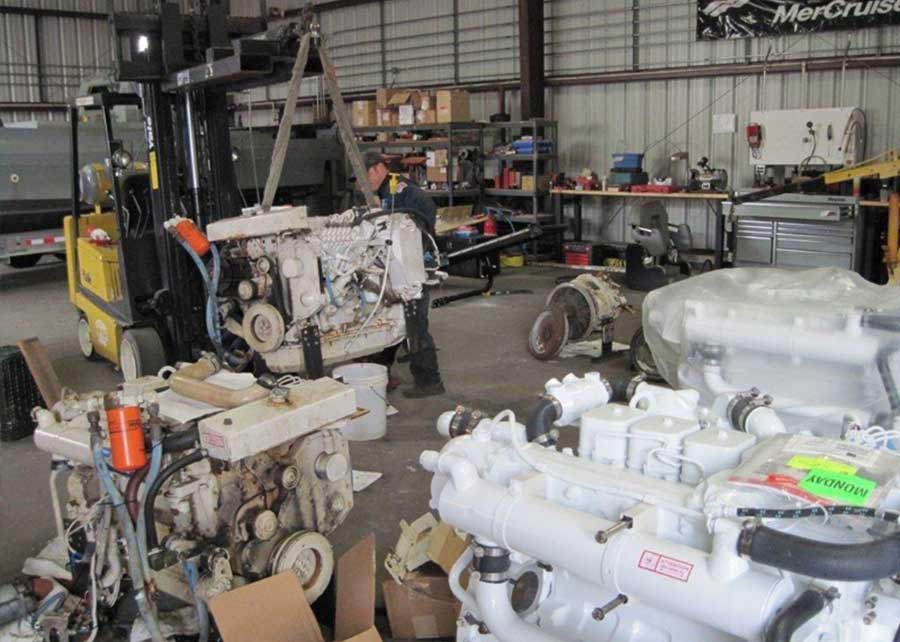 Marine engine repair